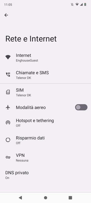 Seleziona SIM
