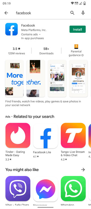Select the app