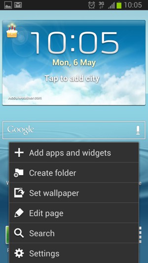 Select Settings