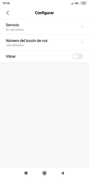 Seleccione Número del buzón de voz