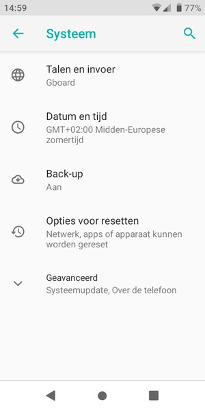 Selecteer Geavanceerd