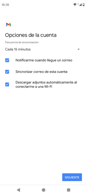 Seleccione SIGUIENTE