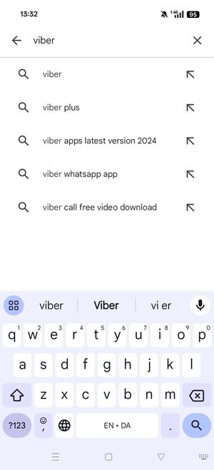 Enter the app name and select Search