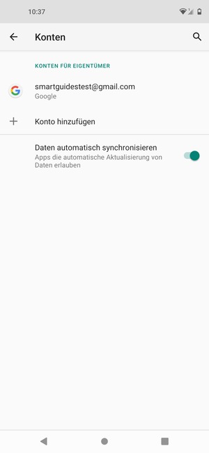 Wählen Sie Ihr Google Konto