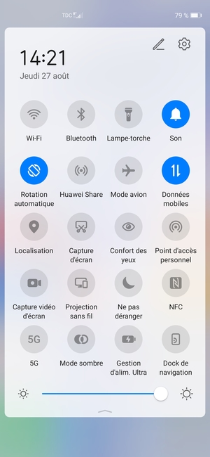 Régler la luminosité au niveau souhaité