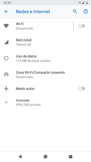 Seleccione Wi-Fi