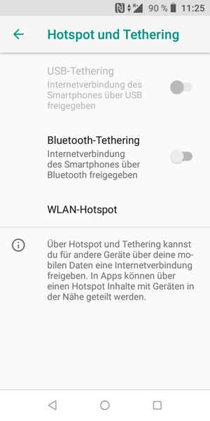 Wählen Sie WLAN-Hotspot