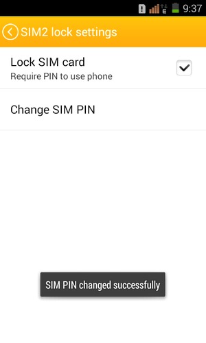 Your SIM PIN has been changed