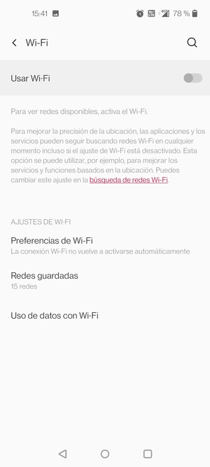 Active Usar Wi-Fi