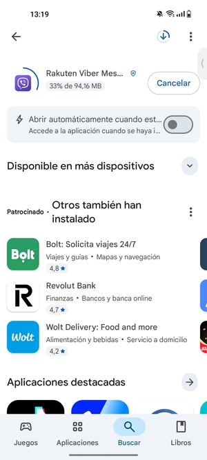 Espere a que el proceso de instalación finalice