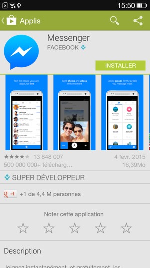 Sélectionnez INSTALLER