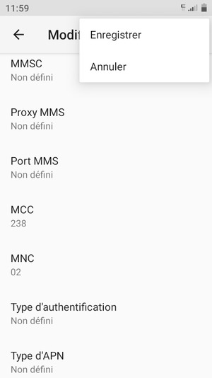Sélectionnez Enregistrer
