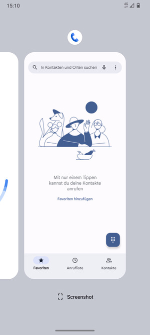 Apps nach oben streifen, um sie zu schliessen