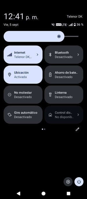 Desactive Ubicación