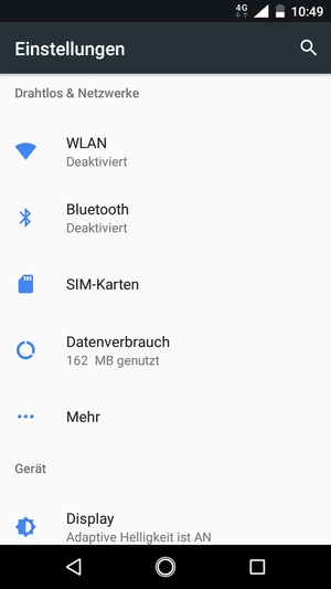 Wählen Sie Mehr