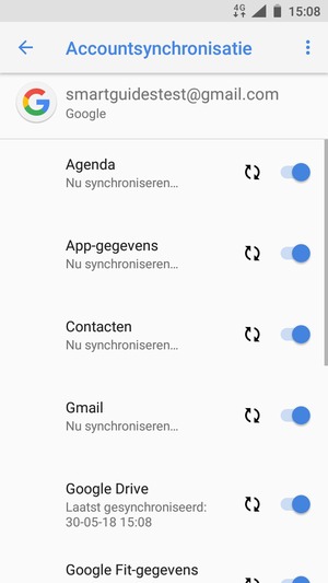 Uw contactpersonen van Google worden nu gesynchroniseerd met uw telefoon