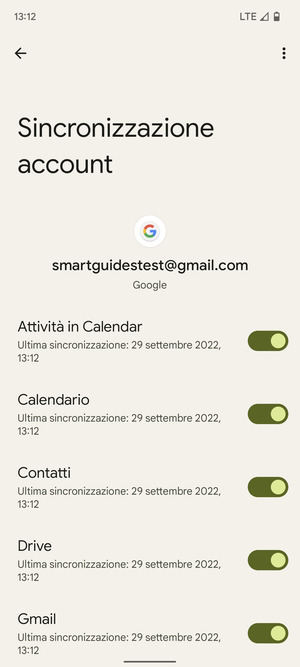 Seleziona il tasto Menu