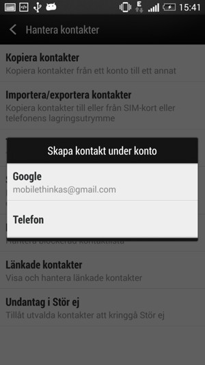 Välj Google