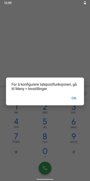 Hvis personsvar ikke er innstilt, velg OK