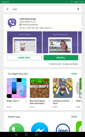 Select the app