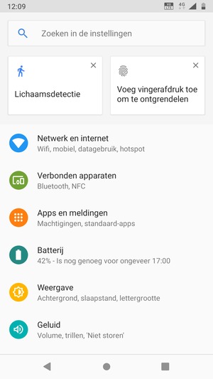 Selecteer Netwerk en internet