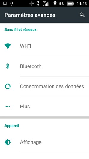 Sélectionnez Plus