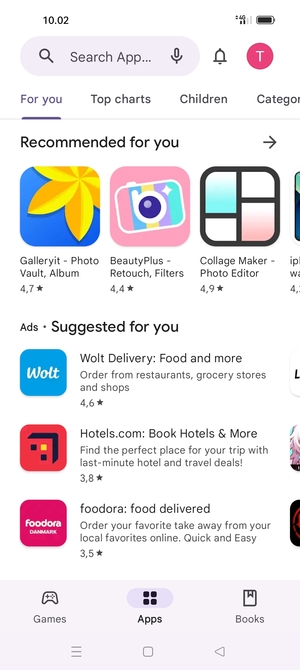 Select the Search bar