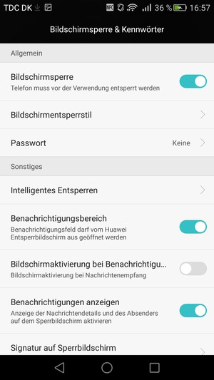 Wählen Sie Passwort