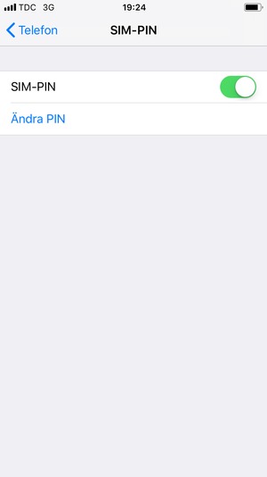 Välj Ändra PIN