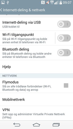 Velg Mobilnetværk