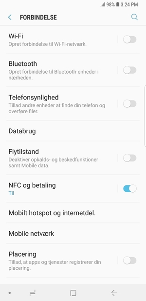 Vælg Mobile netværk