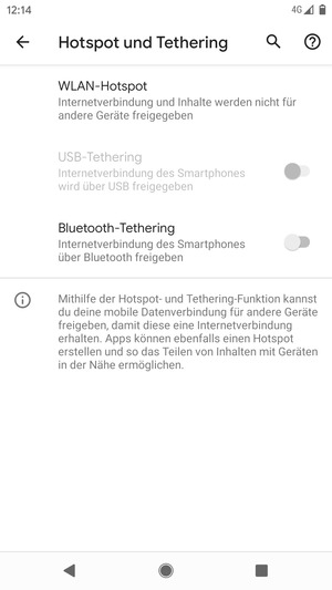 Wählen Sie WLAN-Hotspot