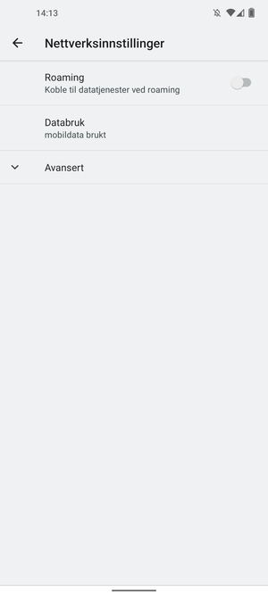 Velg Avansert