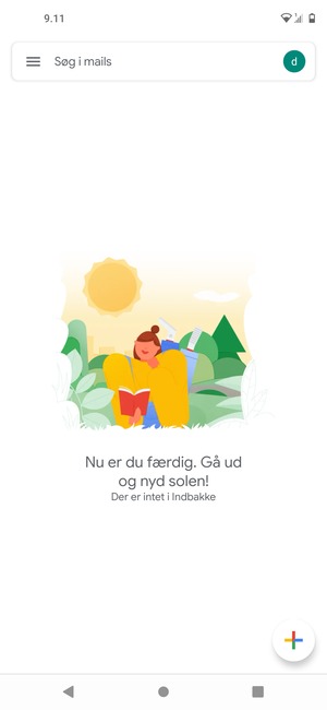 Din konto er klar til brug