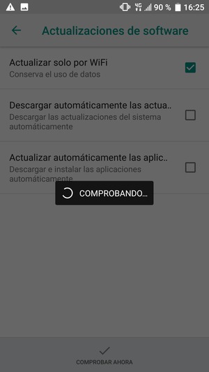 Espere a que la búsqueda termine