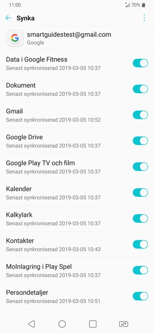 Tryck på Meny-knappen