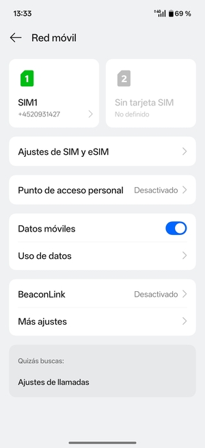 Seleccione Punto de acceso personal