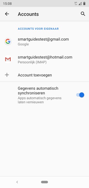 Selecteer uw Google-account
