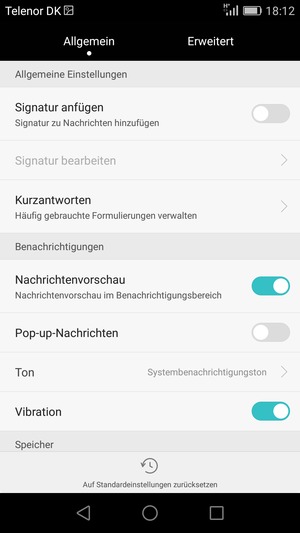 Wählen Sie Erweitert
