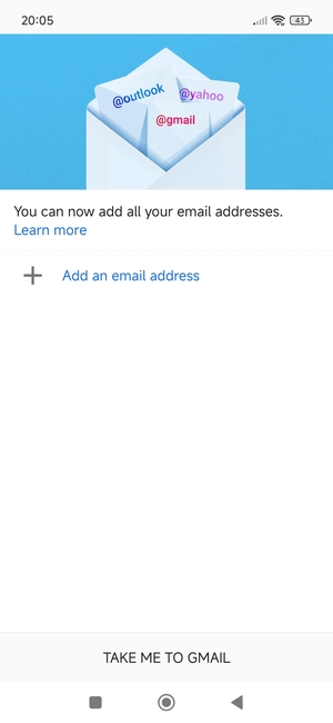 Select Add an email address