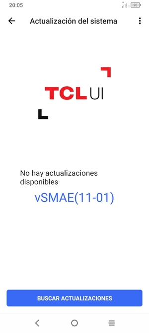 Seleccione BUSCAR ACTUALIZACIONES