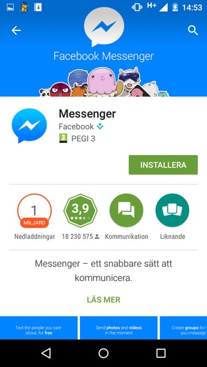 Välj INSTALLERA