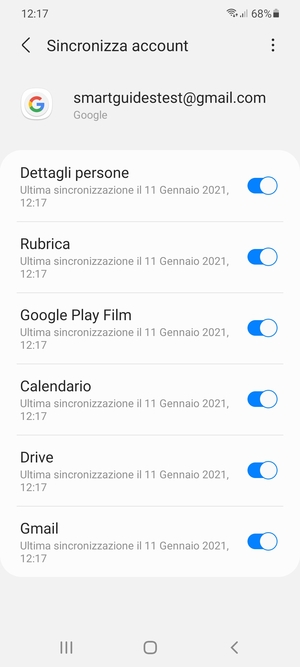 Seleziona il tasto Menu