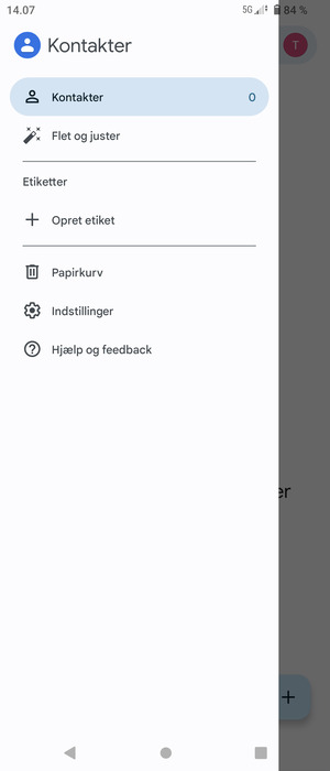 Vælg Indstillinger