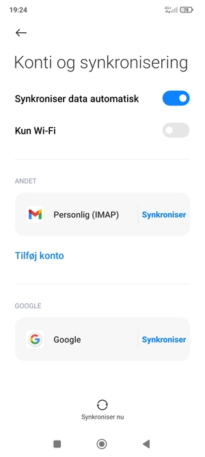 Vælg Google