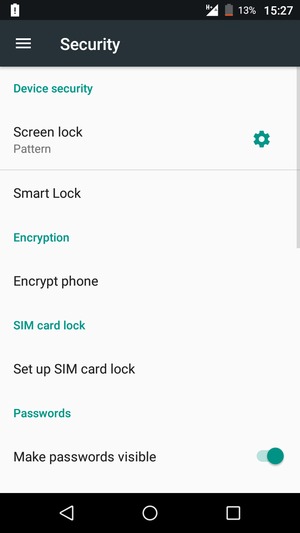 Your phone is now secure with a screen lock
