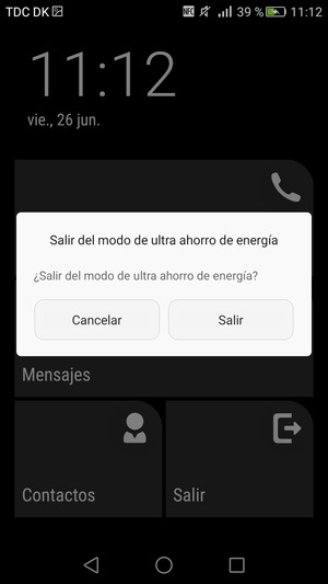 Seleccione Salir