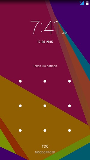 Uw telefoon is nu beveiligd met een schermvergrendeling