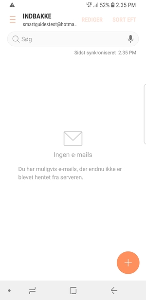 Din Hotmail er klar til brug