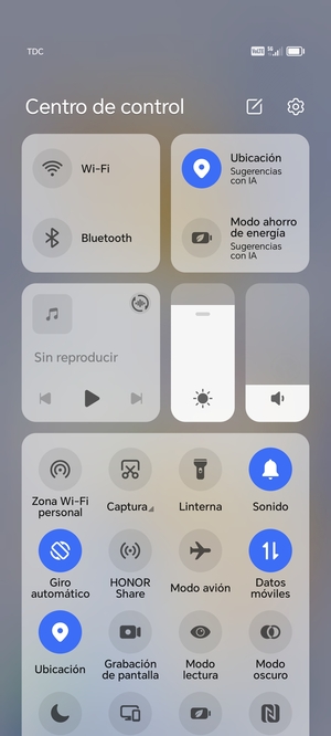 Desactive Ubicación